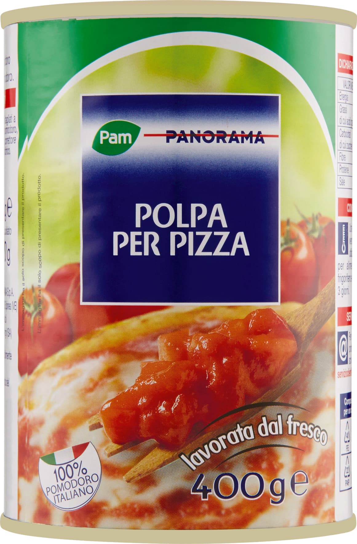 PAM PANORAMA Polpa per Pizza 400 g – immagine 2