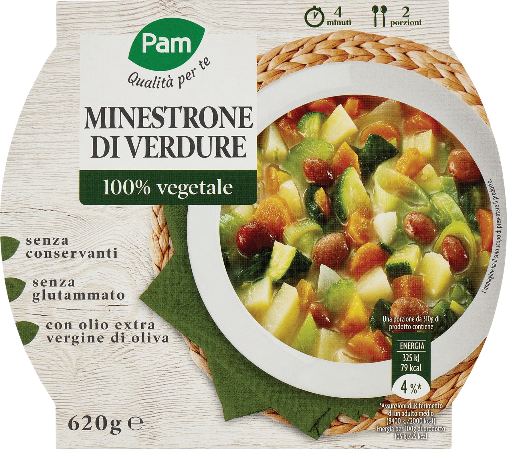 I TESORI Minestrone di Verdure 620 g – immagine 2
