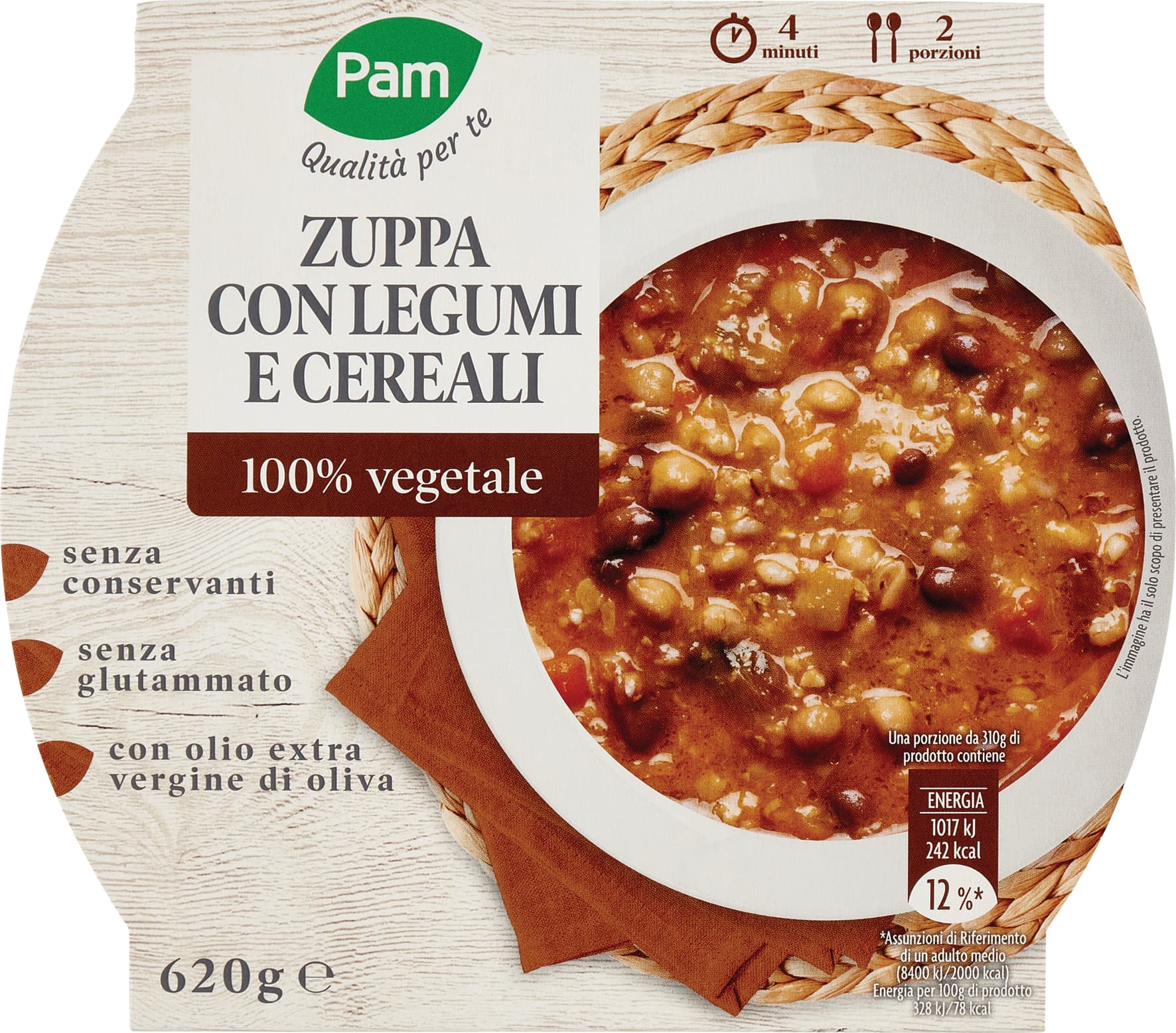 I TESORI Zuppa Cereali e Legumi 620 g – immagine 2