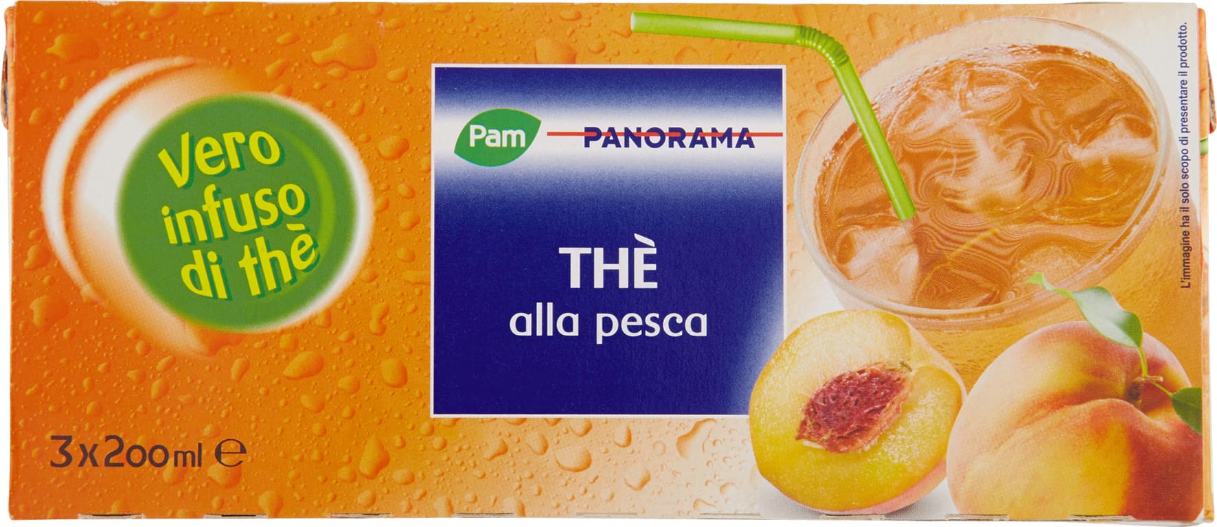 PAM PANORAMA Thè alla pesca 600 ml (200ml x 3) – immagine 2