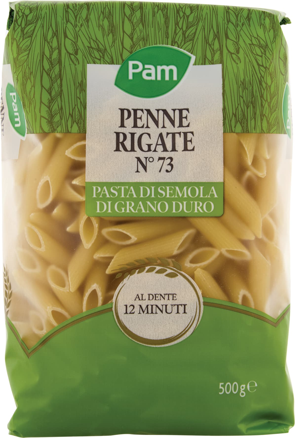 PAM Penne Rigate N° 73 Pasta di Semola di Grano Duro 500 g – immagine 2