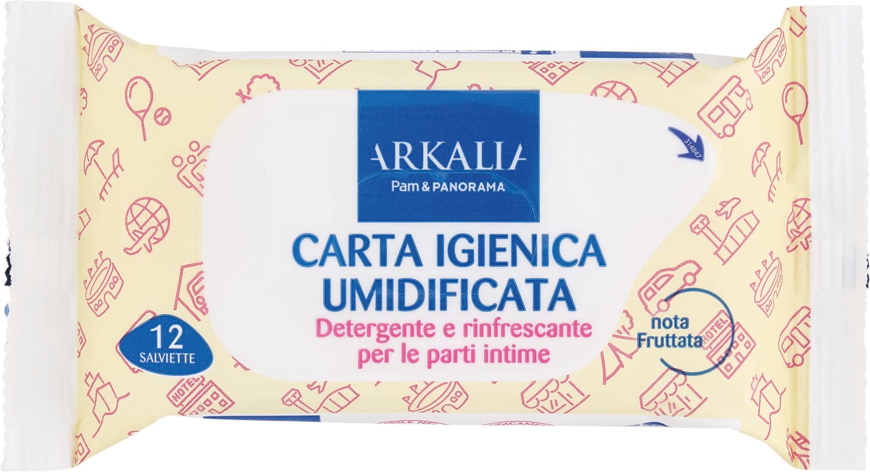 ARKALIA Carta Igienica Umidificata nota Fruttata 12 pz – immagine 2