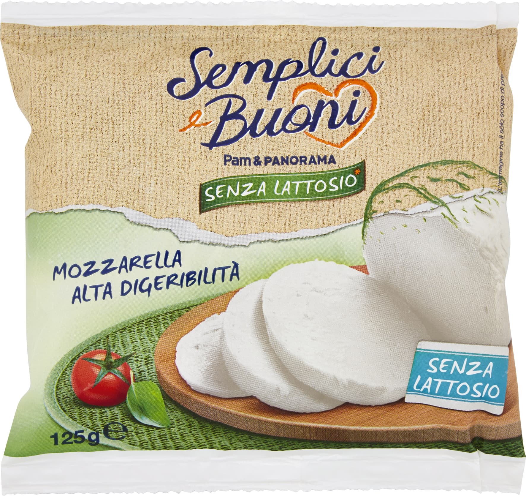 SEMPLICI E BUONI Senza Lattosio Mozzarella Alta Digeribilità 125 g – immagine 2
