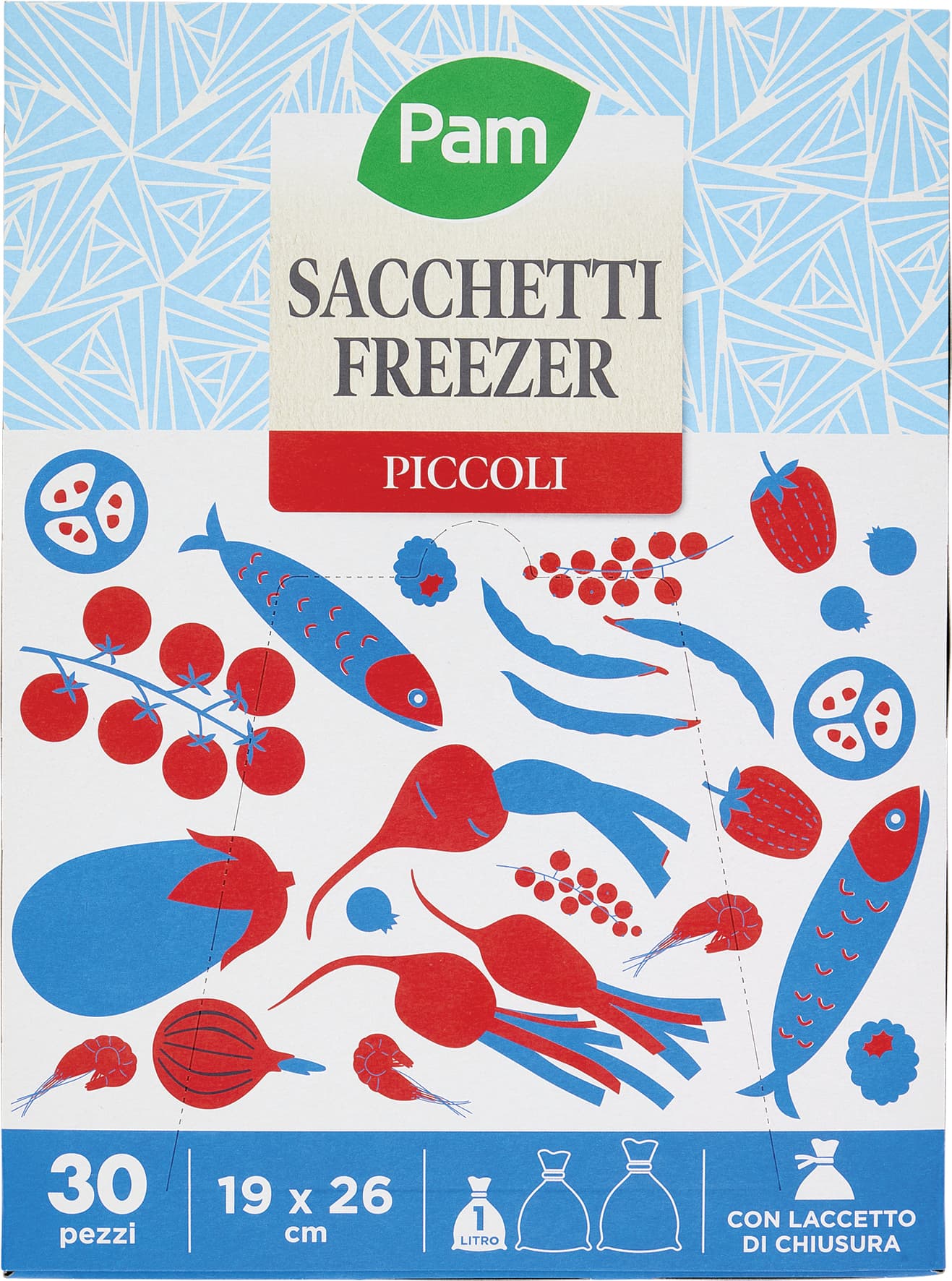 PAM PANORAMA Sacchetti Freezer 19x26 cm 30 pz – immagine 2