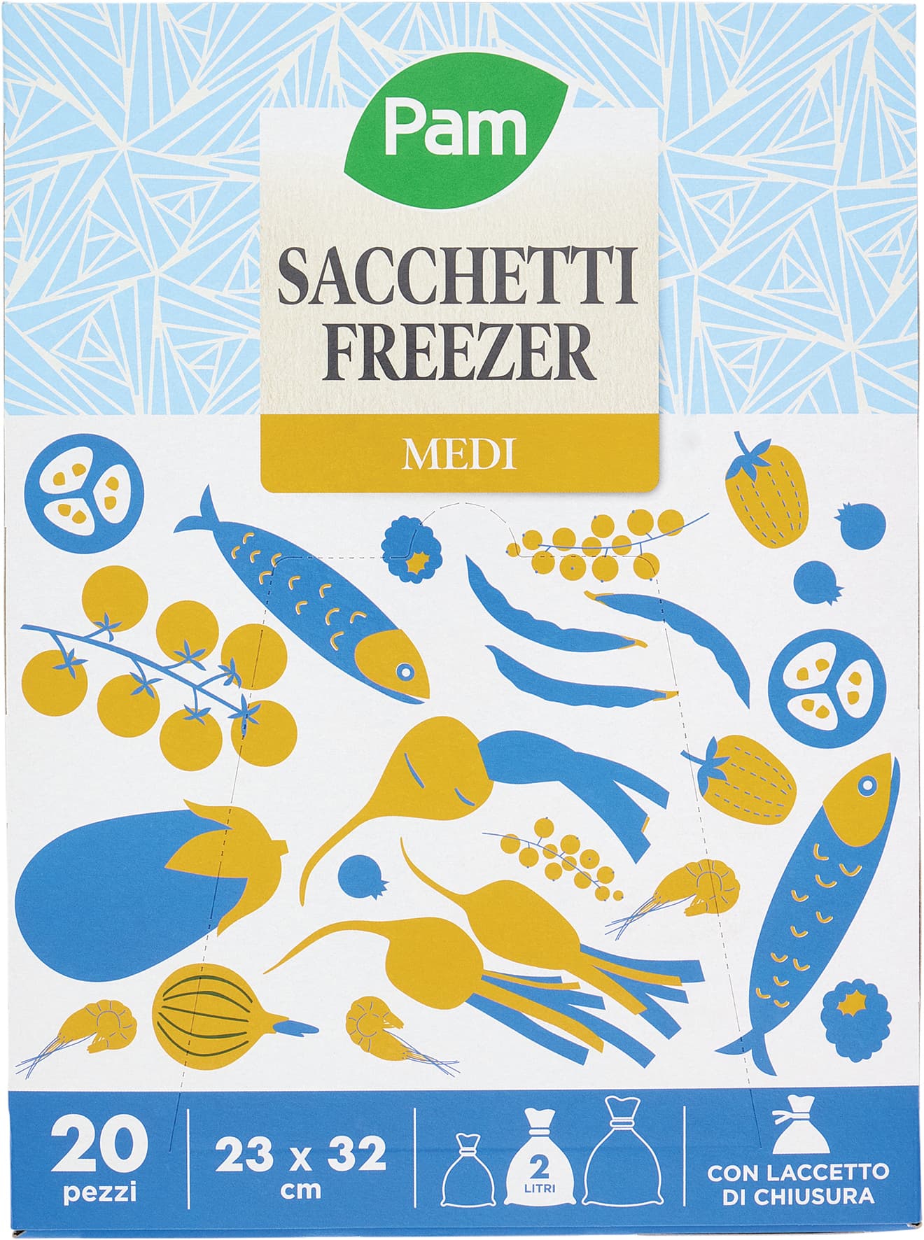 PAM PANORAMA Sacchetti Freezer 23x32 cm 20 pz – immagine 2