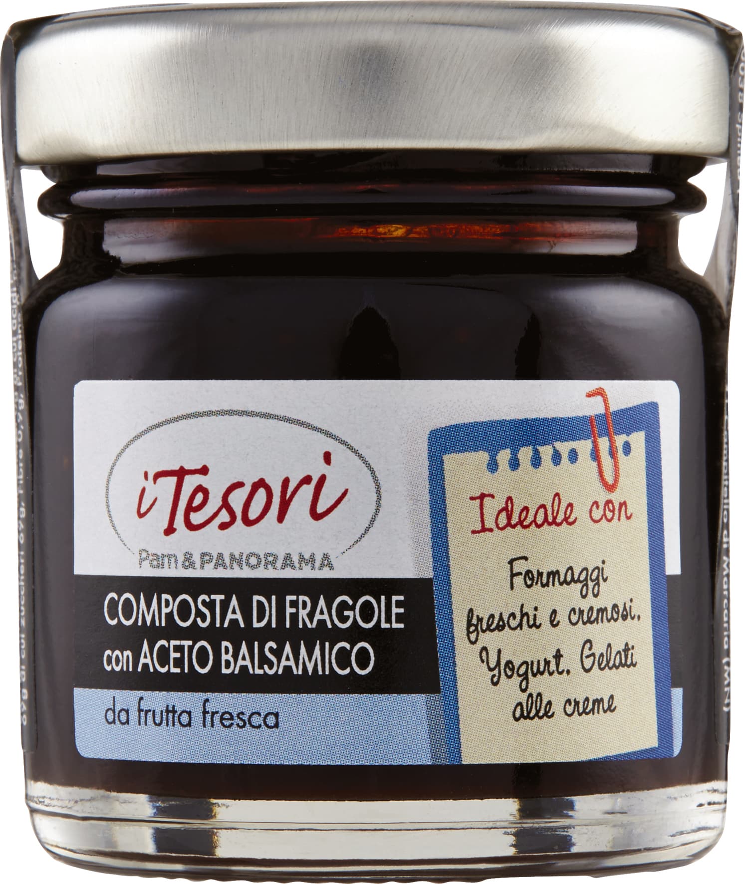 I TESORI Composta di Fragole con Aceto Balsamico 42 g – immagine 2