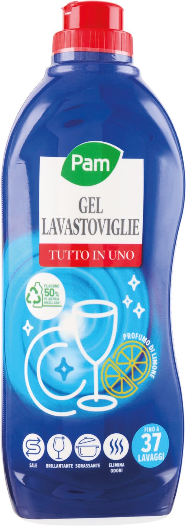 PAM Gel Lavastoviglie Tutto in Uno Profumo di Limone 750 mL – immagine 2
