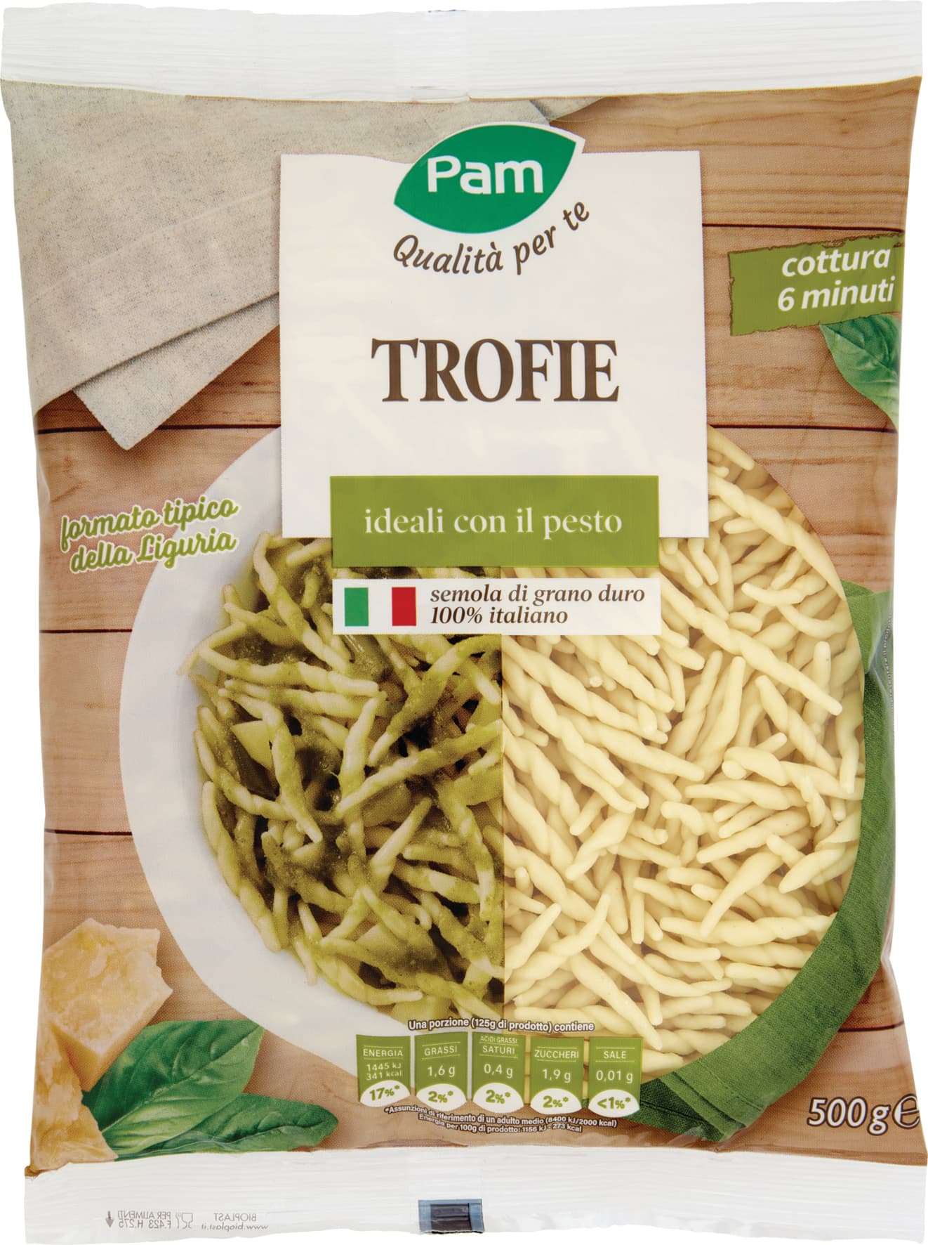 PAM Qualità per te Trofie ideali con il pesto 500 g – immagine 2