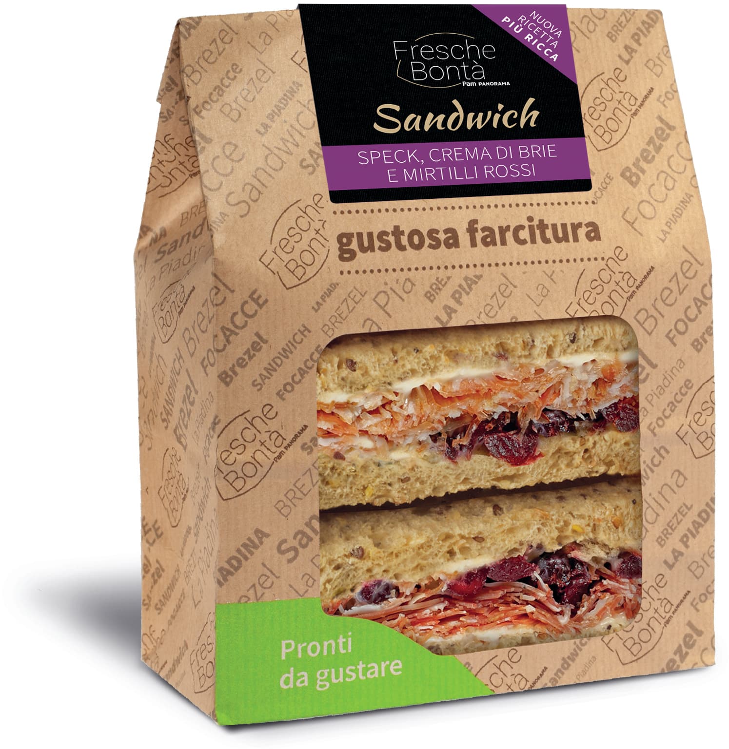 Sandwich speck crema di brie e mirtilli Fresche Bontà 160 g – immagine 2