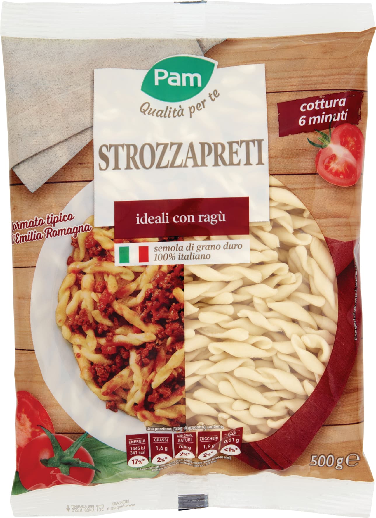 PAM Qualità per te Strozzapreti ideali con ragù 500 g – immagine 2