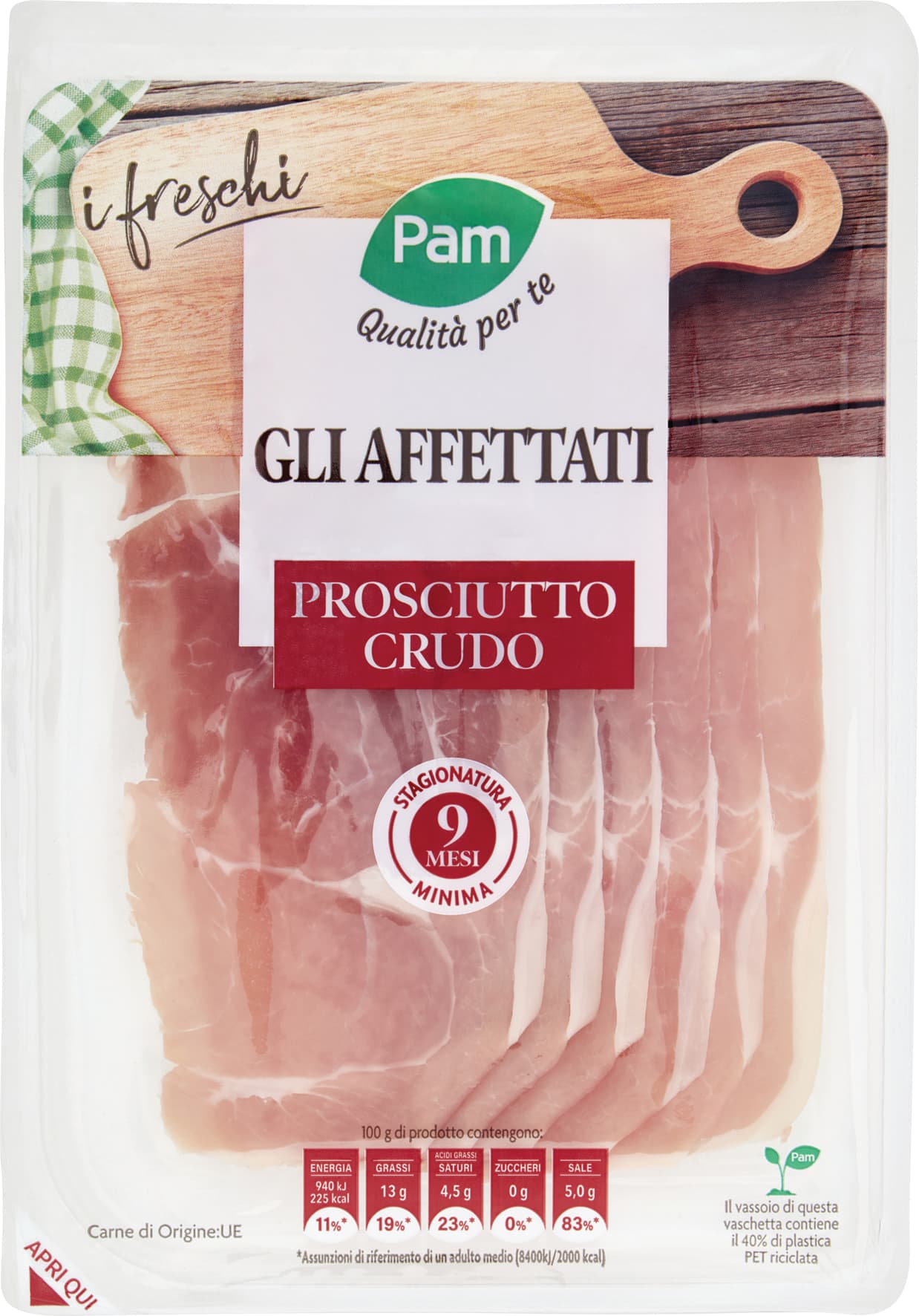 PAM Qualità per te gli Affettati Prosciutto Crudo 100 g – immagine 2