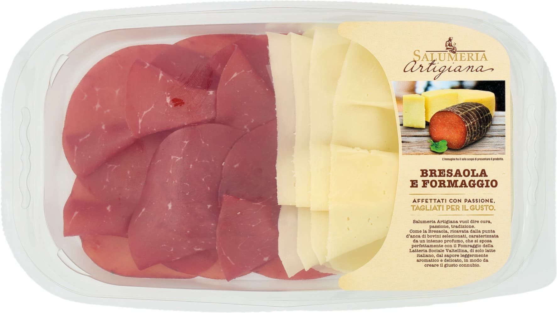 Salumeria Artigiana Bresaola e Formaggio 120 g – immagine 2