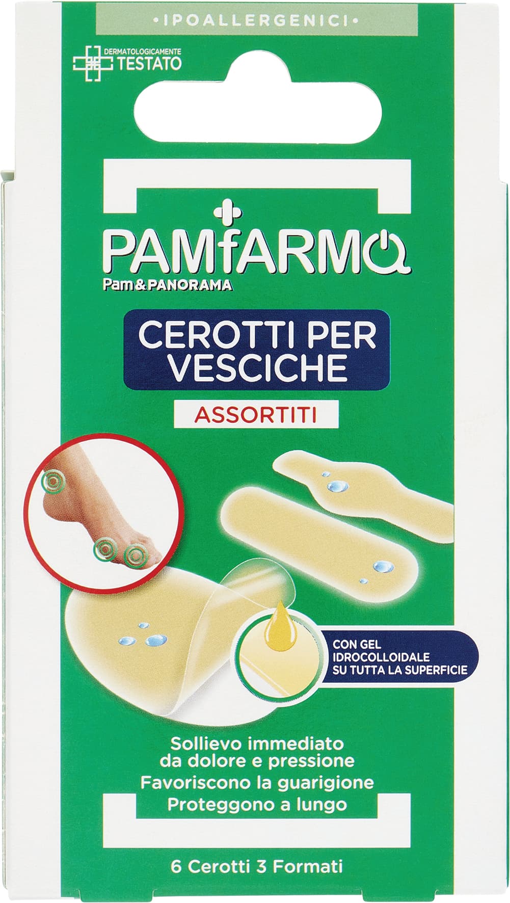 PAMFARMA Cerotti per Vesciche Assortiti 3 Formati 6 pz – immagine 2