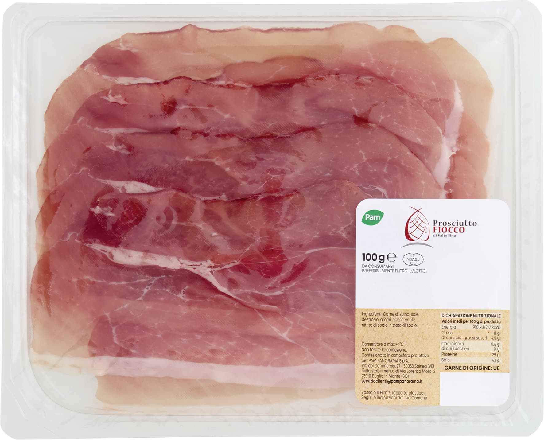 PAM Prosciutto Fiocco di Valtellina 100 g – immagine 2