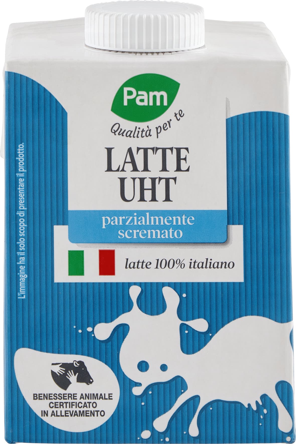 PAM Qualità per te Latte UHT parzialmente scremato 0.5 L – immagine 2