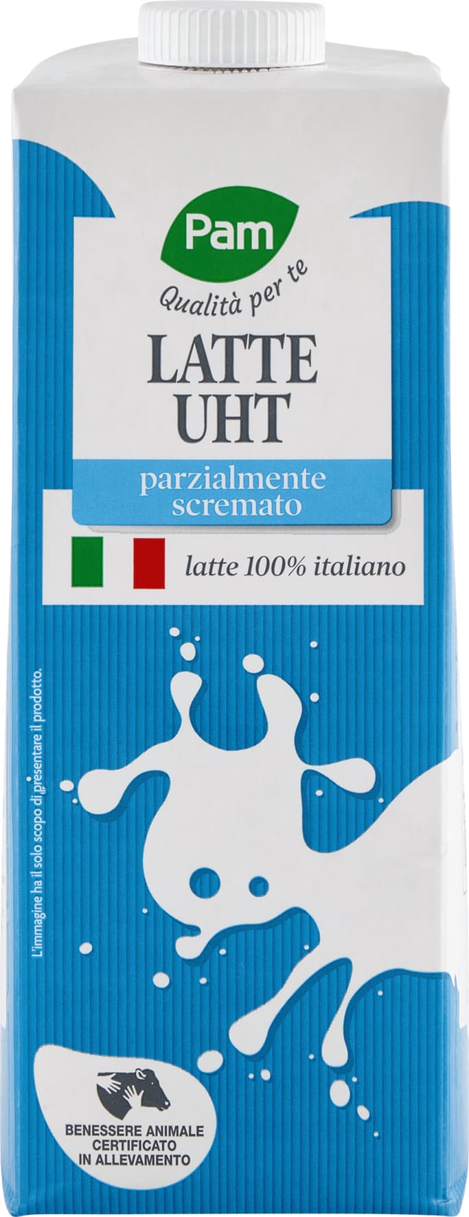 PAM Qualità per te Latte UHT parzialmente scremato 1 L – immagine 2