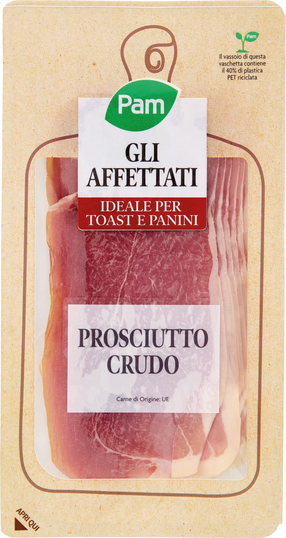 PAM gli Affettati Prosciutto Crudo 100 g – immagine 2