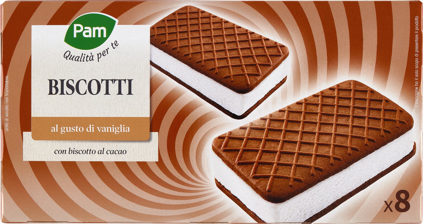 PAM Qualità per te Biscotti al gusto di vaniglia 8 x 50 g – immagine 2