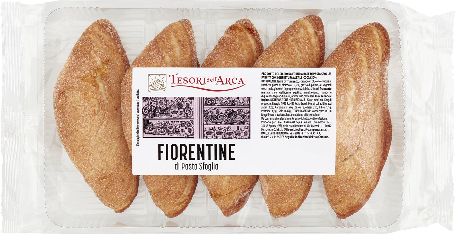 TESORI DELL'ARCA Fiorentine di Pasta Sfoglia 250 g – immagine 2