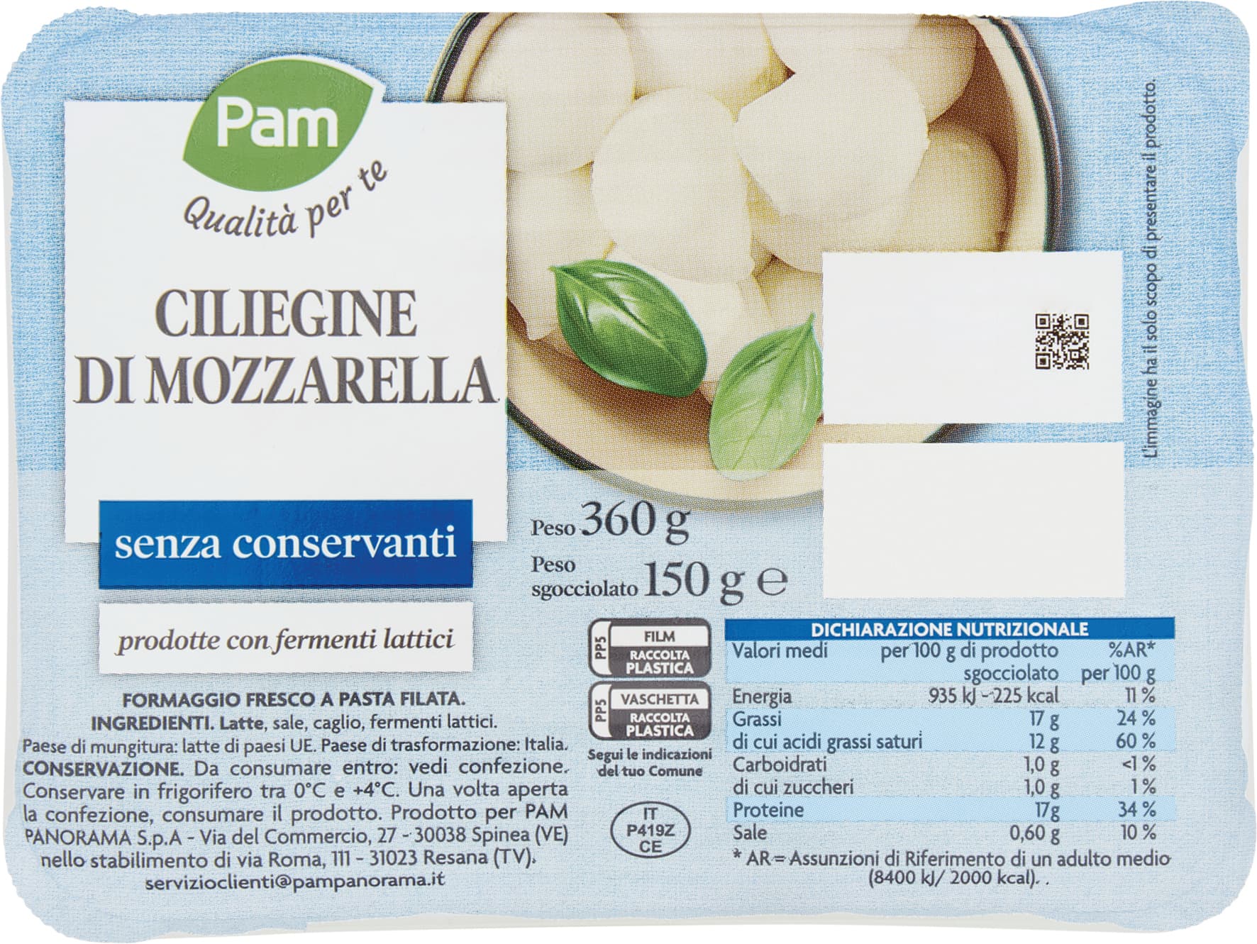 PAM Qualità per te Ciliegine di Mozzarella 150 g – immagine 2
