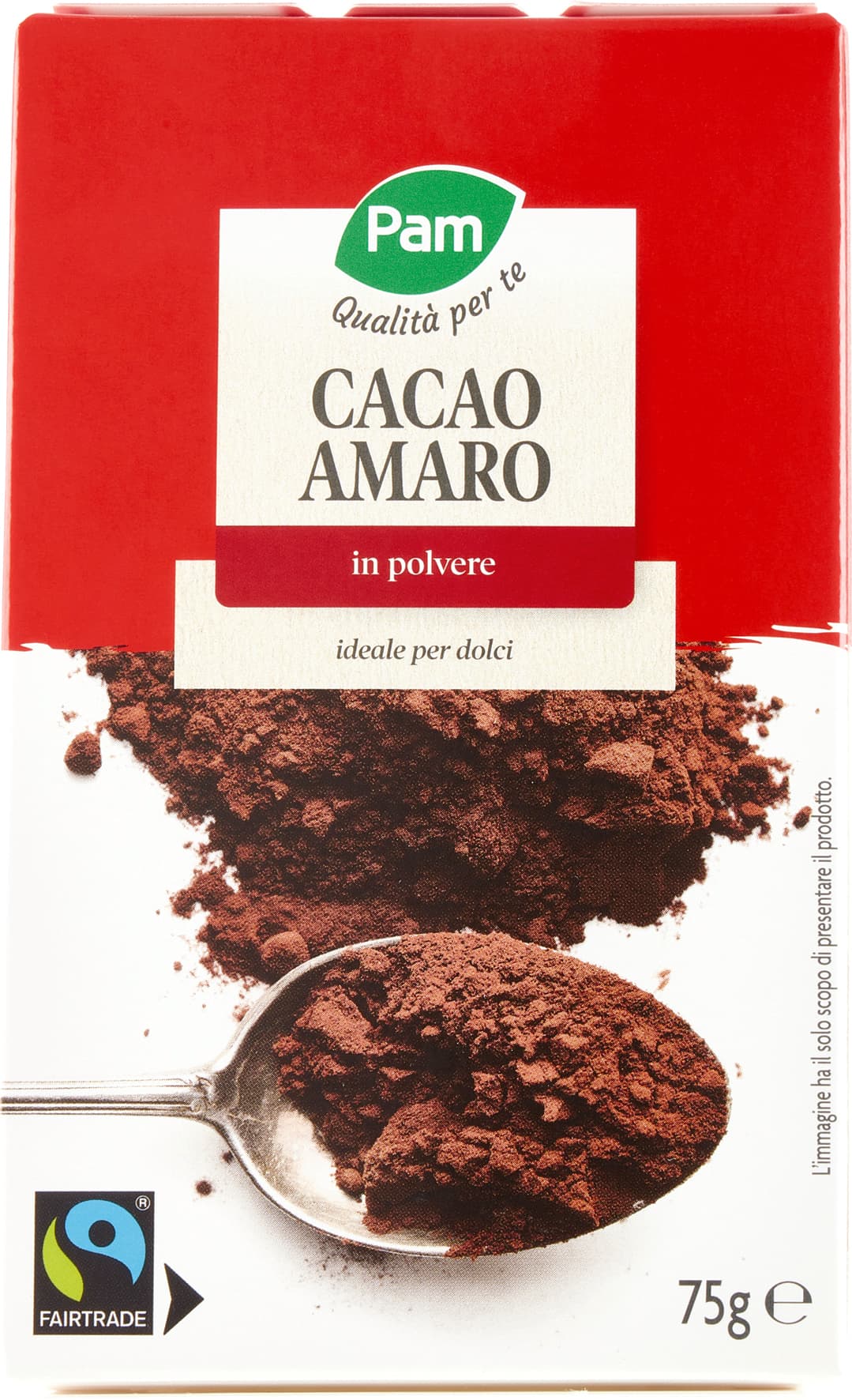 PAM Qualità per te Cacao Amaro in polvere 75 g – immagine 2