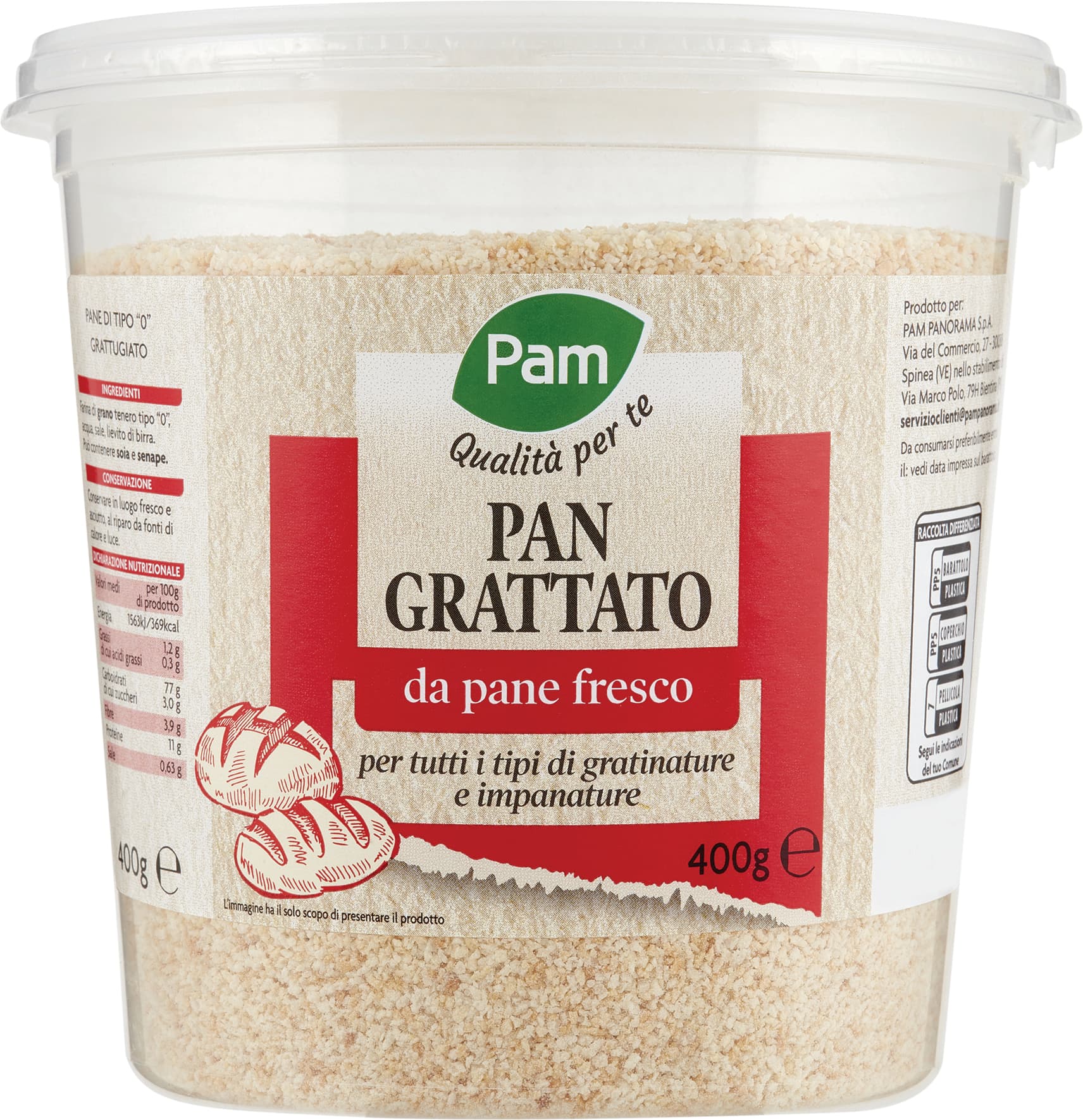 PAM Qualità per te Pan Grattato 400 g – immagine 2