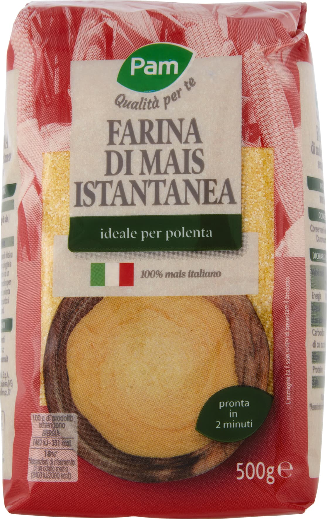 PAM Qualità per te Farina di Mais Istantanea 500 g – immagine 2