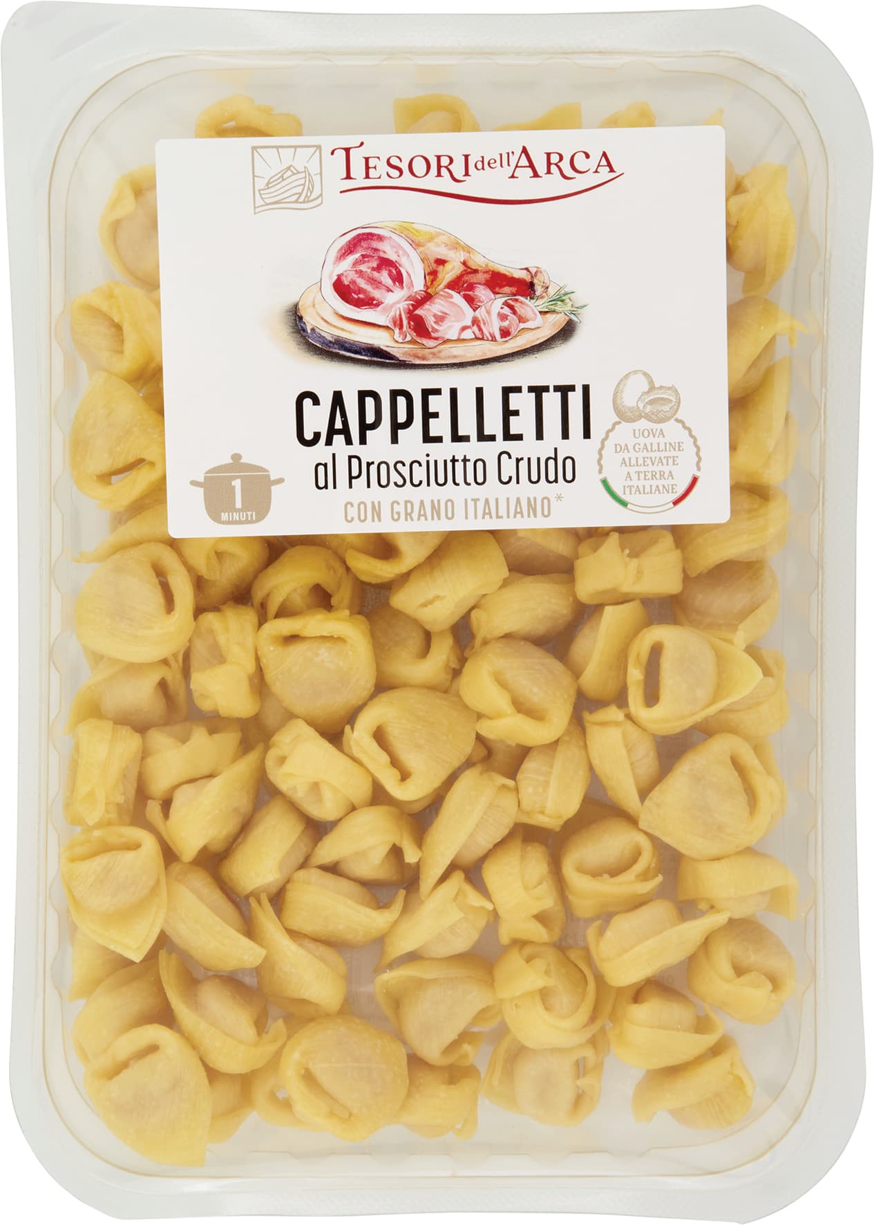 TESORI DELL'ARCA Cappelletti al Prosciutto Crudo 250 g – immagine 2