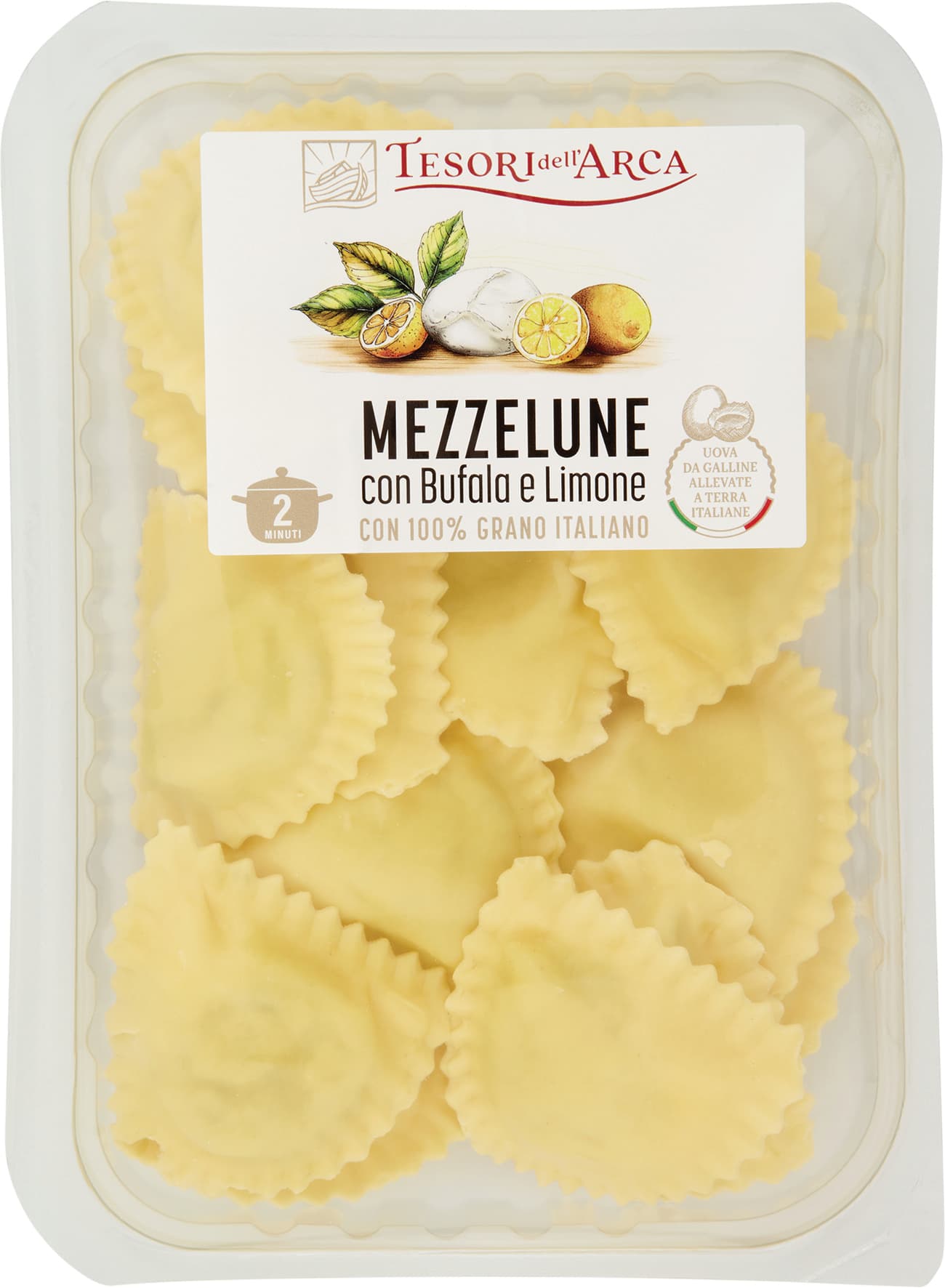 TESORI DELL'ARCA Mezzelune con Bufala e Limone 250 g – immagine 2