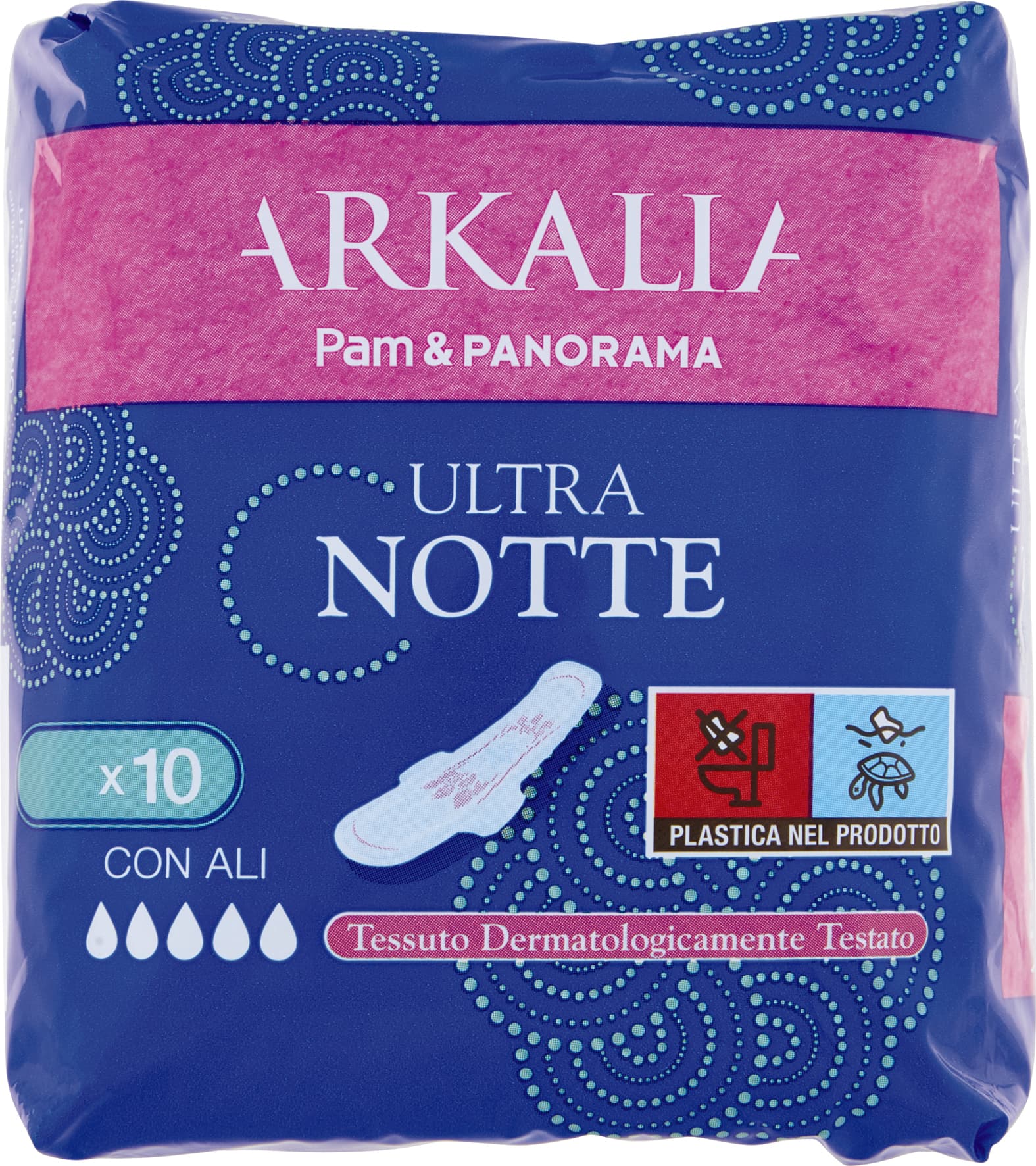 PAM PANORAMA Assorbenti Ultra Notte con Ali in Bustina 10 pz – immagine 2