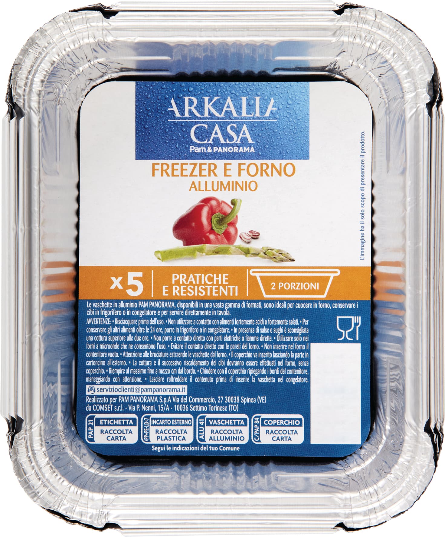 ARKALIA CASA Freezer e Forno Alluminio 2 Porzioni 5 pz – immagine 2