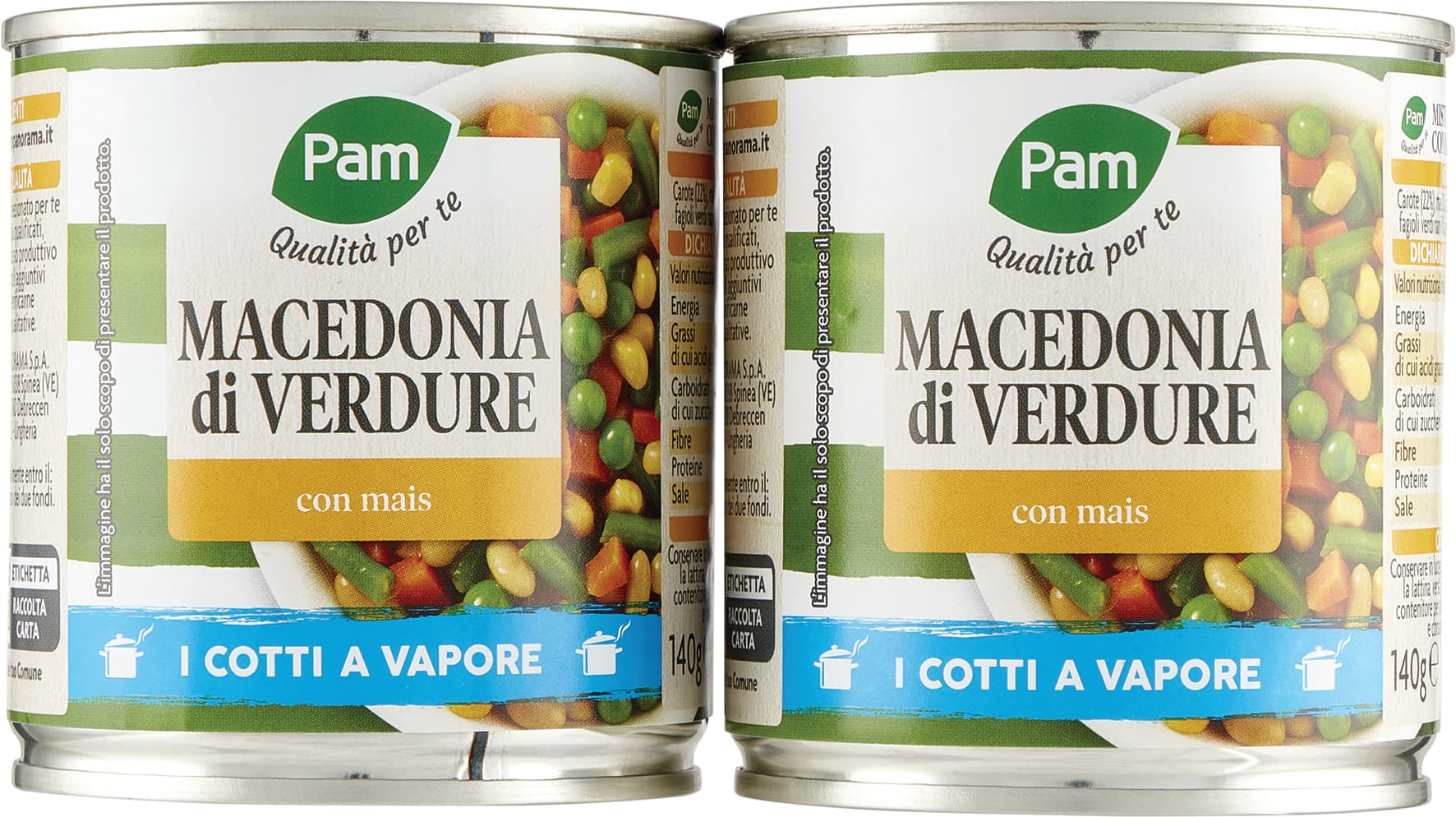 PAM Qualità per te Macedonia di Verdure con mais 2 x 140 g – immagine 2
