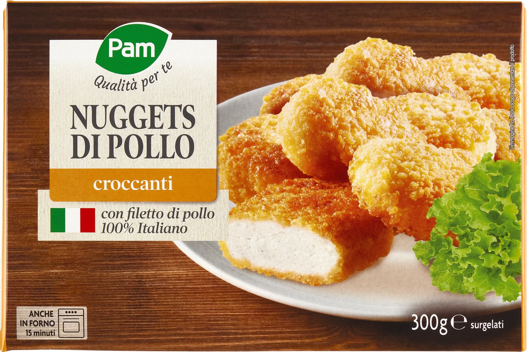 PAM Qualità per te Nuggets di Pollo croccanti surgelati 300 g – immagine 2
