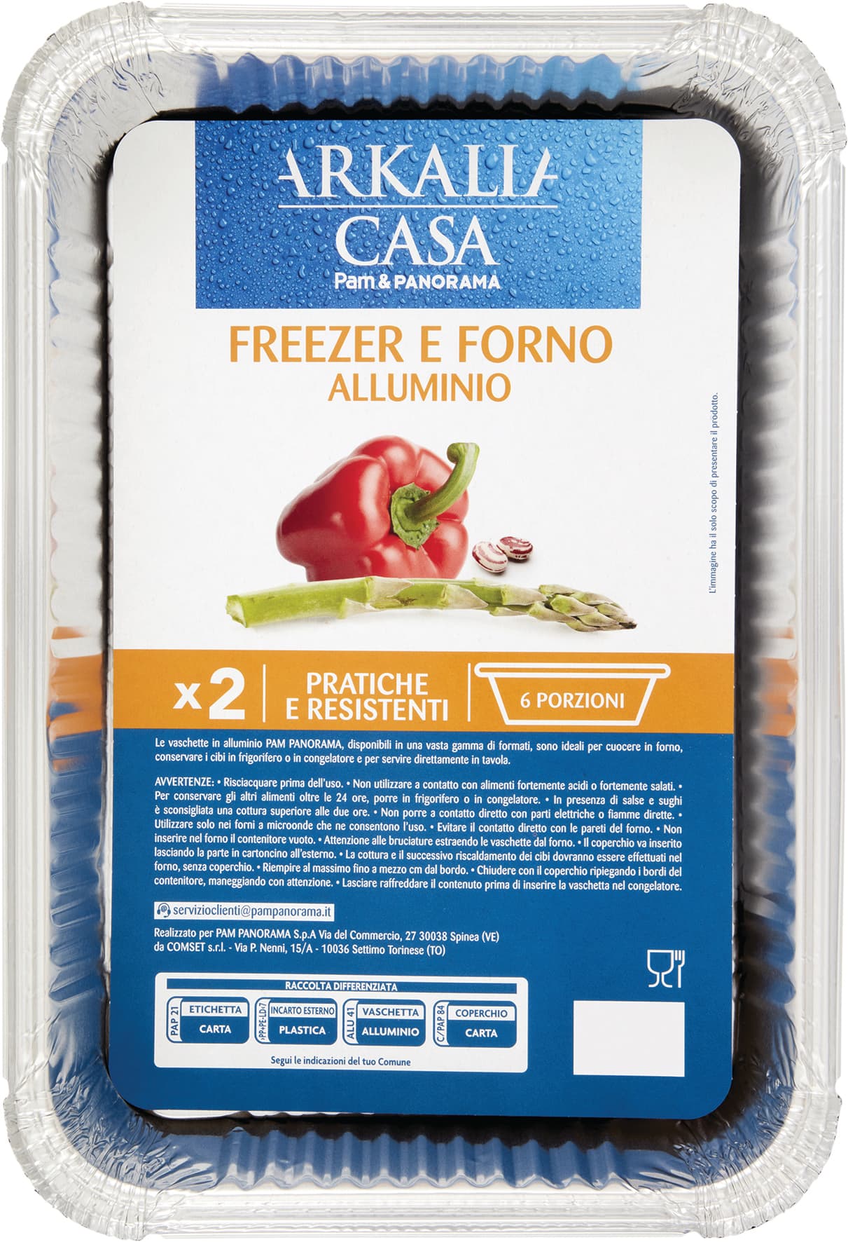 ARKALIA CASA Freezer e Forno Alluminio 6 Porzioni 2 pz – immagine 2