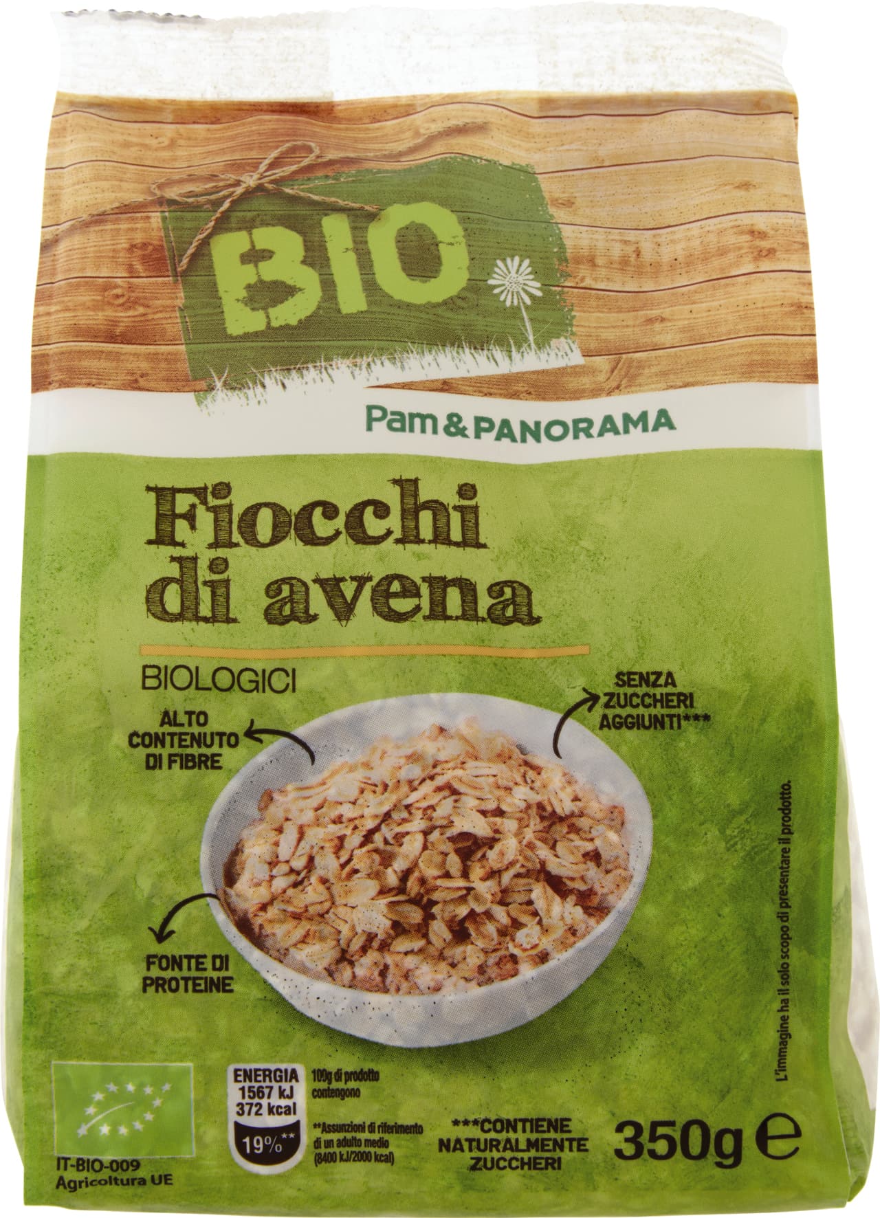 BIO Fiocchi di avena Biologici 350 g – immagine 2