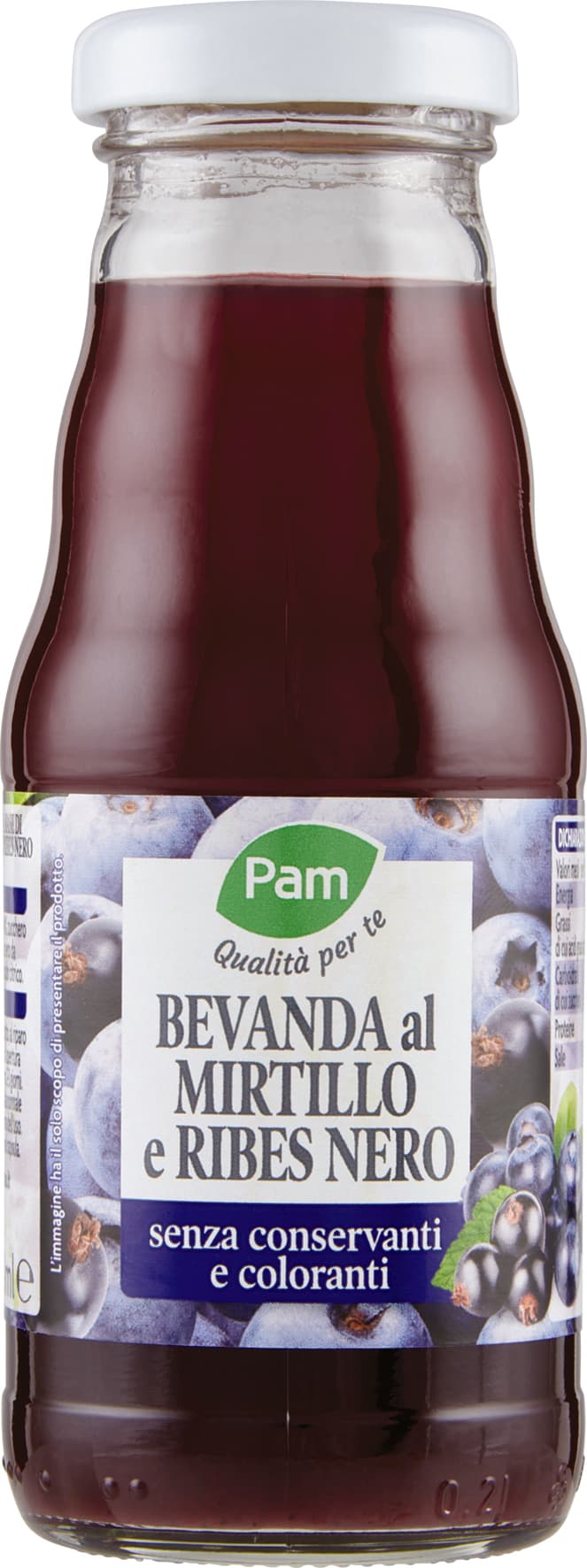 PAM Qualità per te Bevanda al Mirtillo e Ribes Nero 200 ml – immagine 2