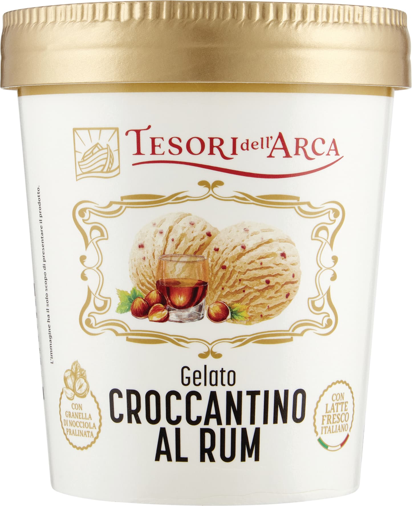 TESORI DELL'ARCA Gelato Croccantino al Rum 300 g – immagine 2