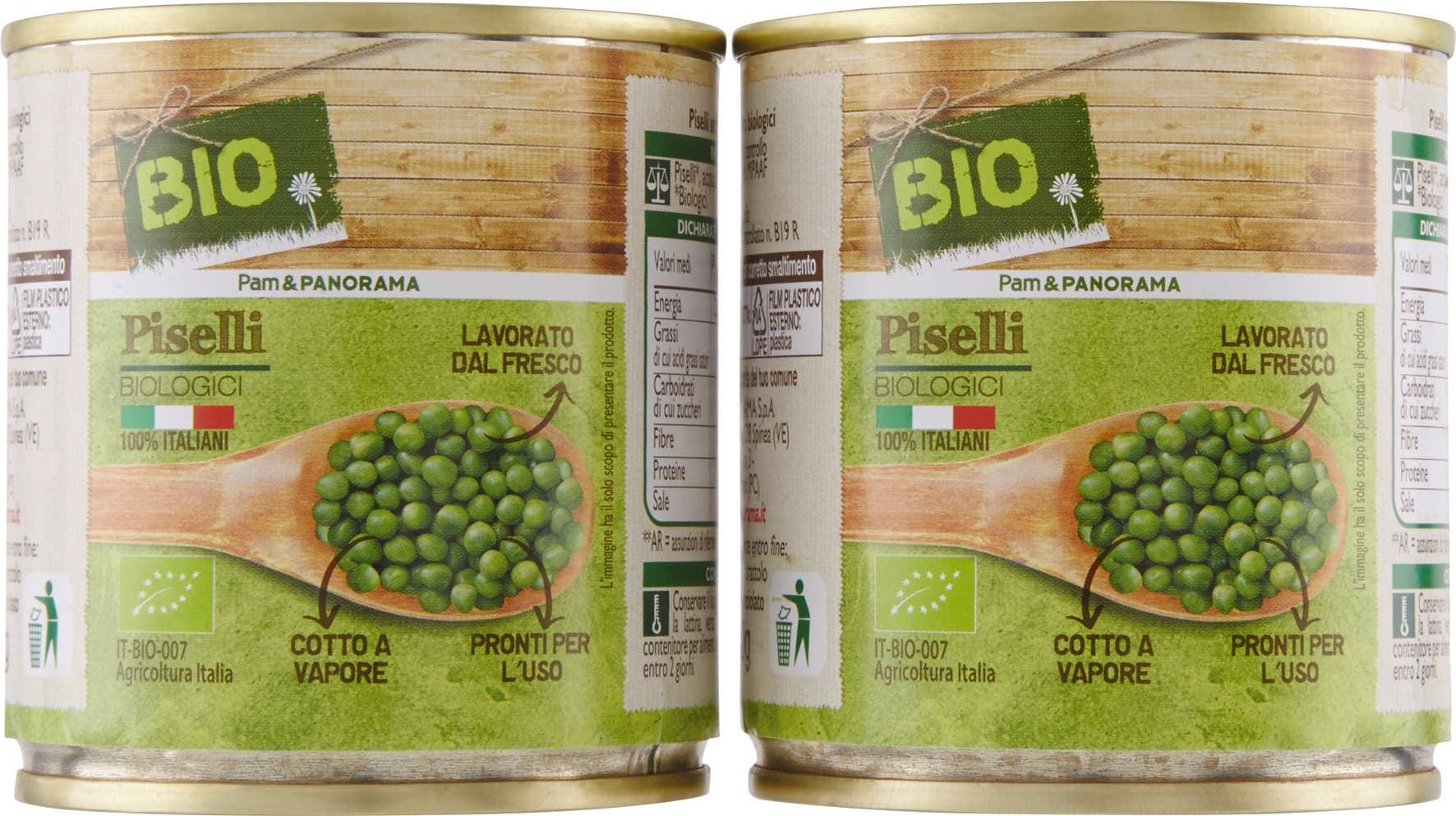 BIO Piselli Biologici 2 x 160 g – immagine 2
