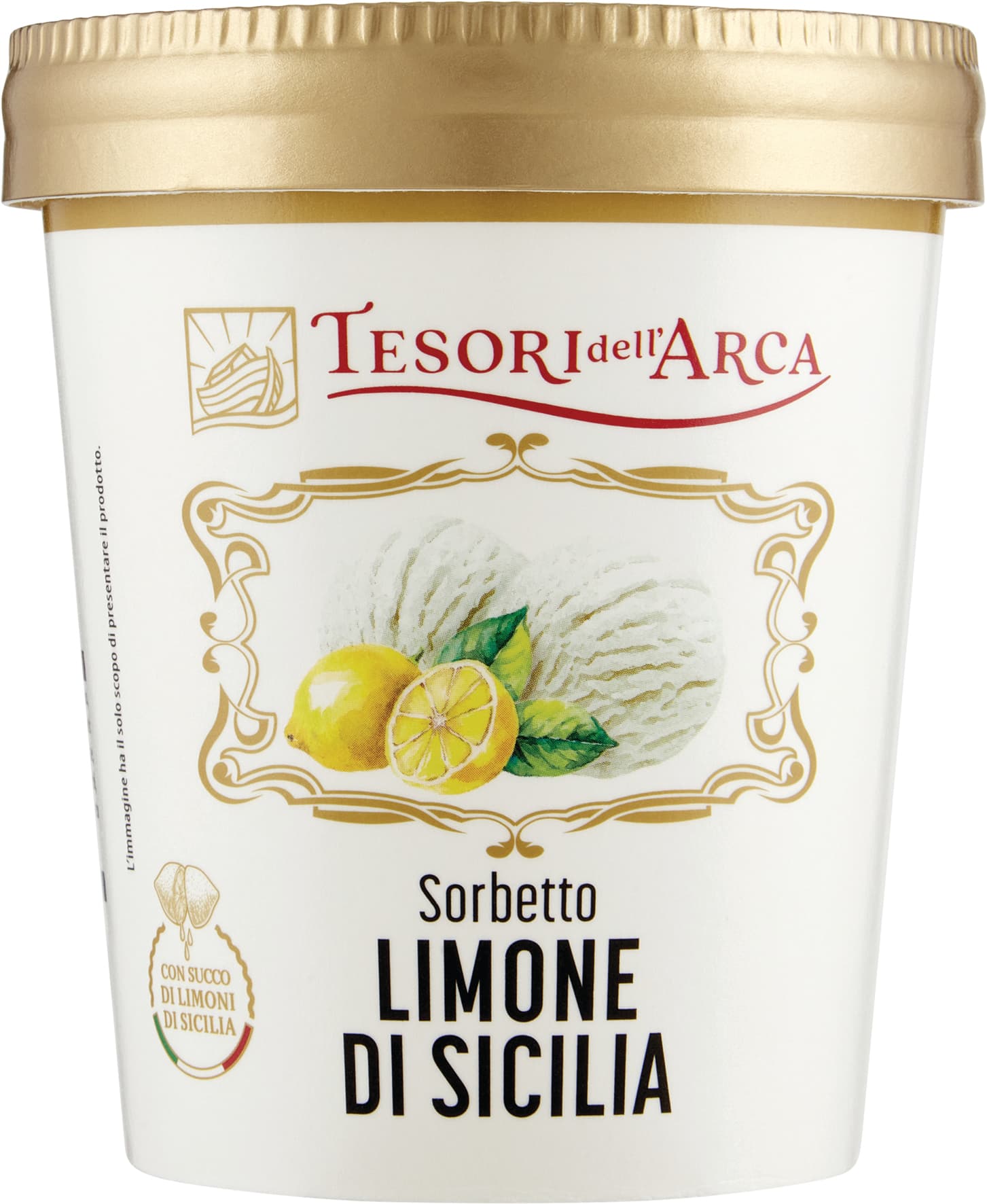TESORI DELL'ARCA Sorbetto Limone di Sicilia 300 g – immagine 2