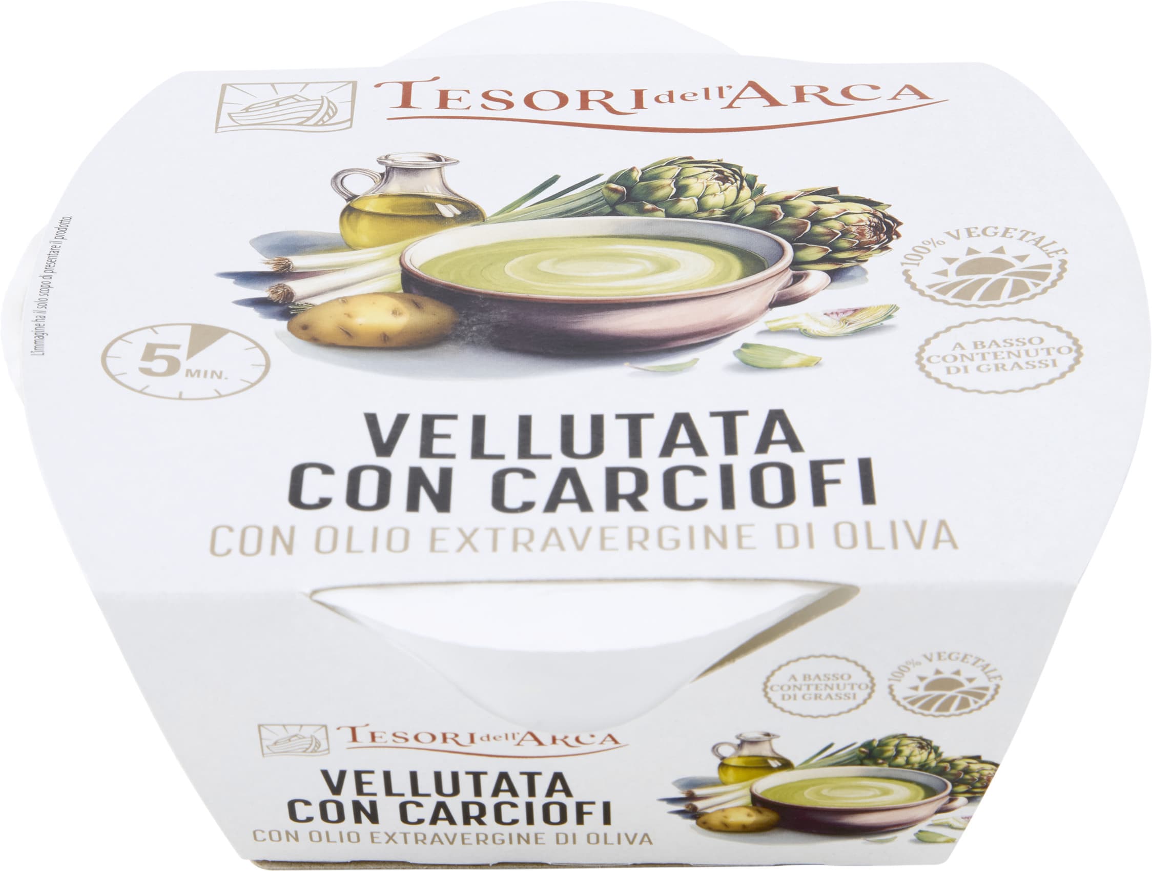 TESORI DELL'ARCA Vellutata con Carciofi con Olio Extravergine di Oliva 350 g – immagine 2