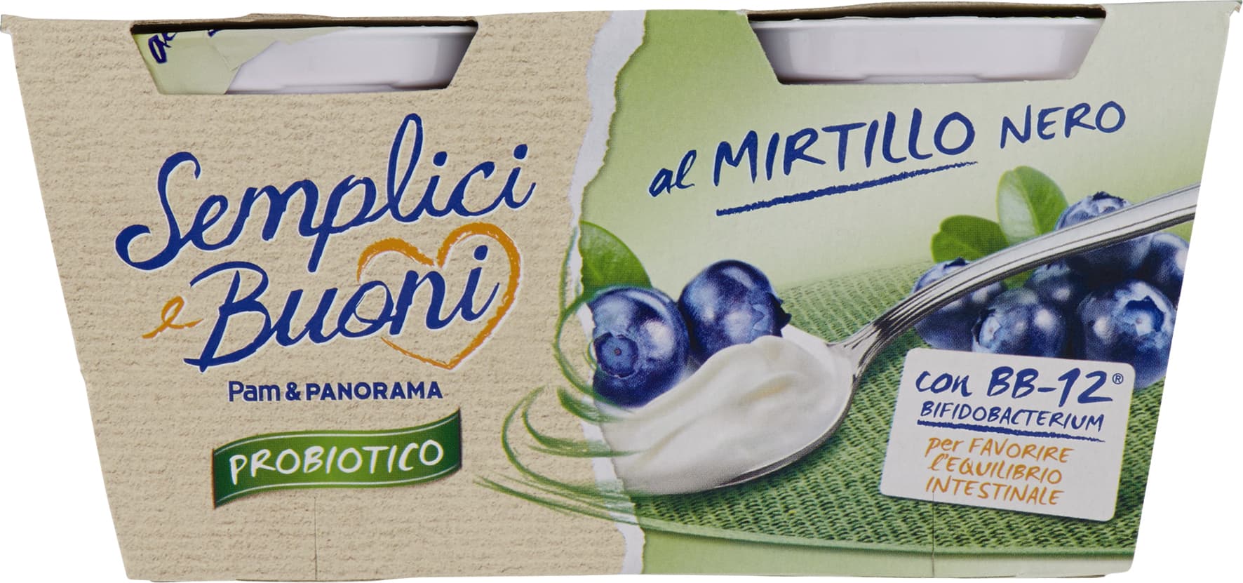 SEMPLICI E BUONI Probiotico al Mirtillo Nero 2 x 125 g – immagine 2