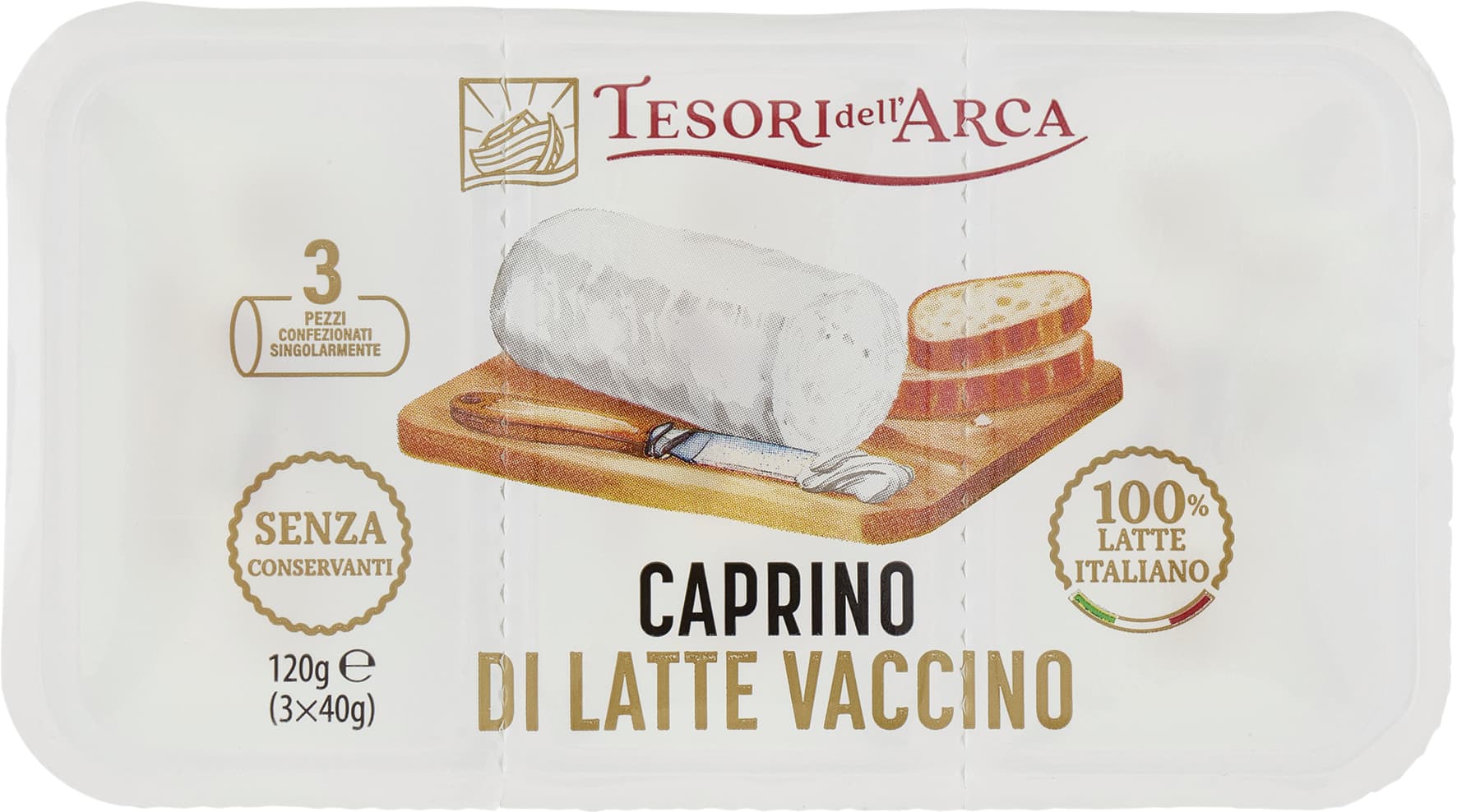TESORI DELL'ARCA Caprino di Latte Vaccino 3 x 40 g – immagine 2