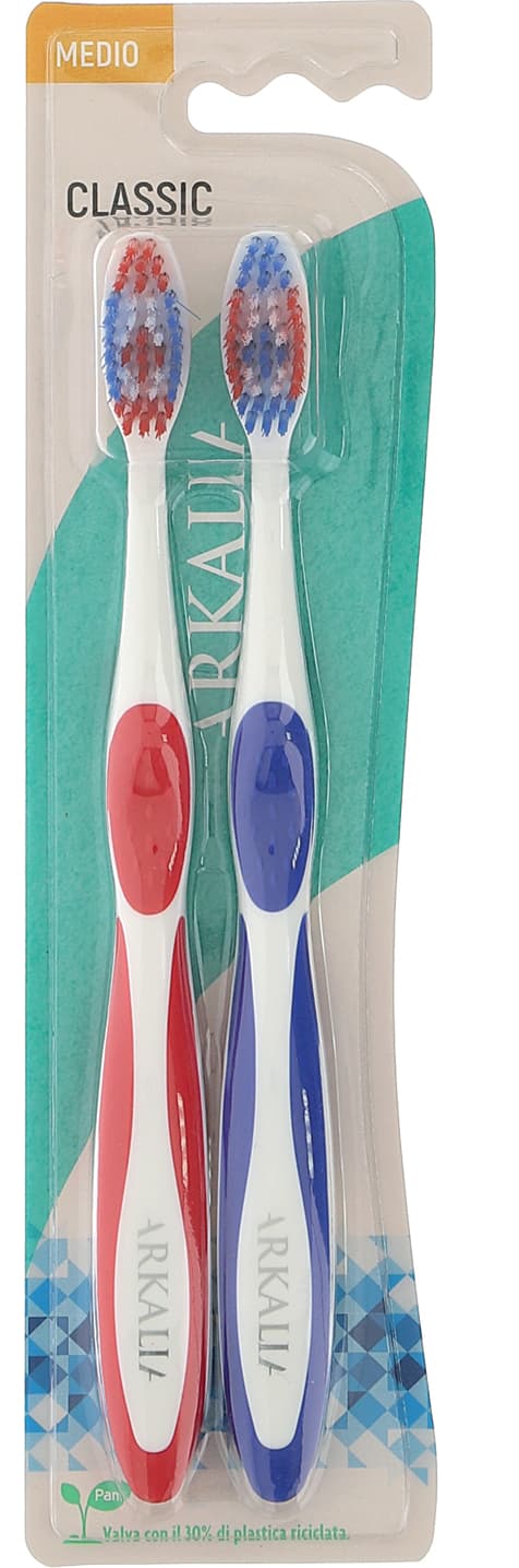 Spazzolino classic setole medie ARKALIA 2 pezzi – immagine 2