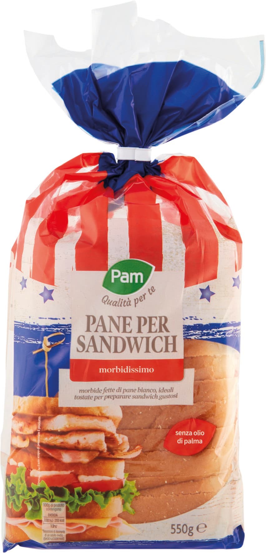 PAM Qualità per te Pane per Sandwich morbidissimo 550 g – immagine 2