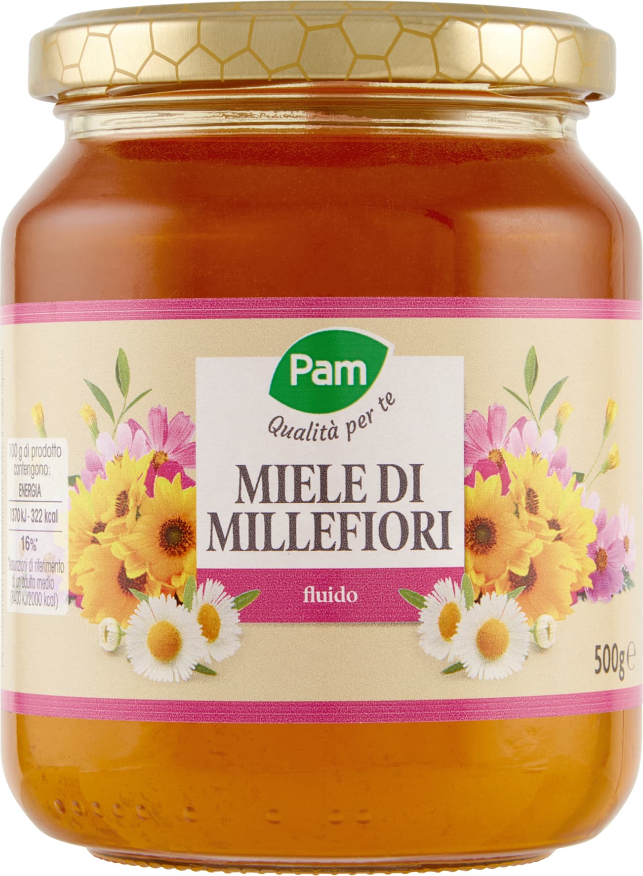 PAM Qualità per te Miele di Millefiori fluido 500 g – immagine 2