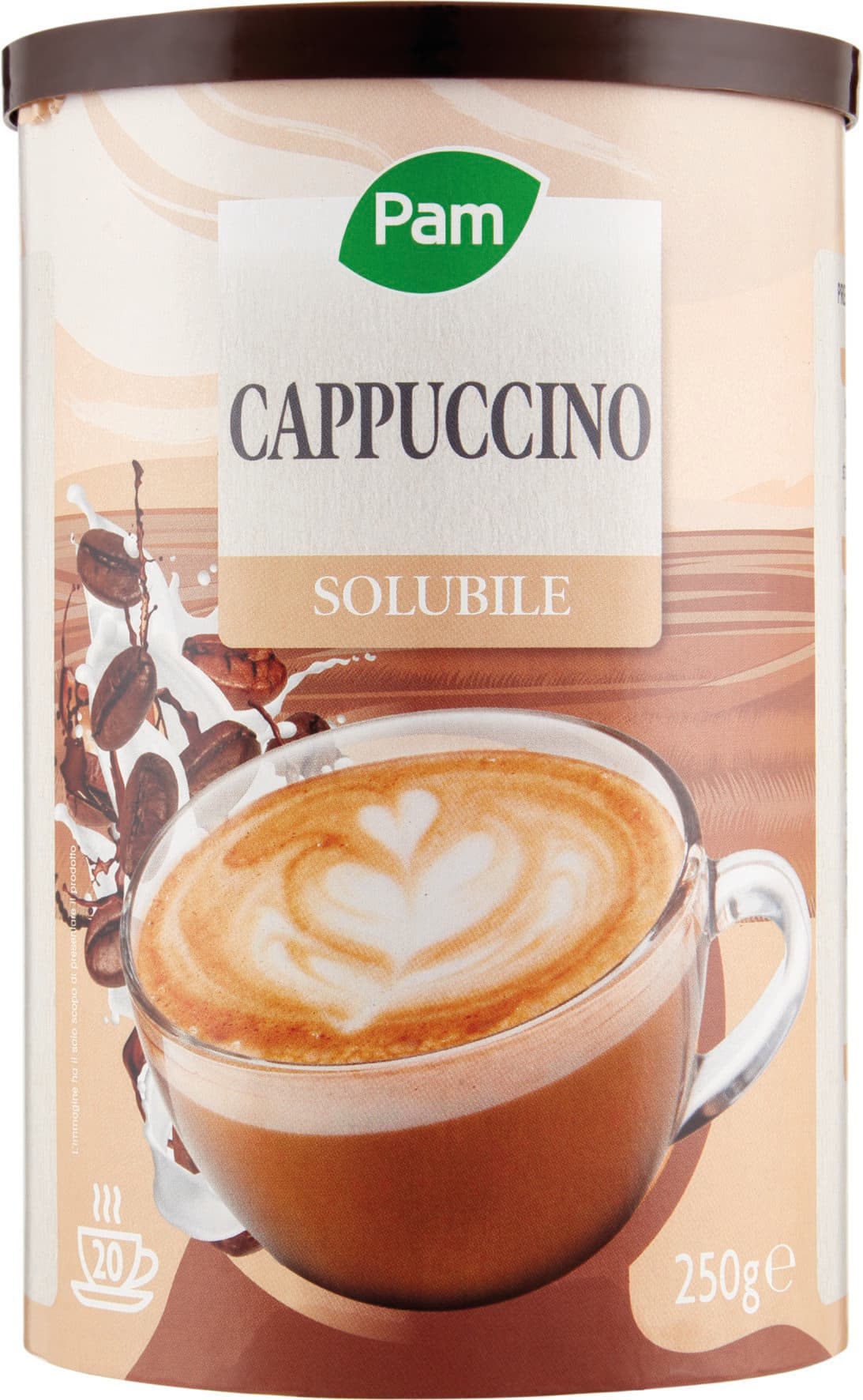 PAM Qualità per te Cappuccino solubile 250 g – immagine 2