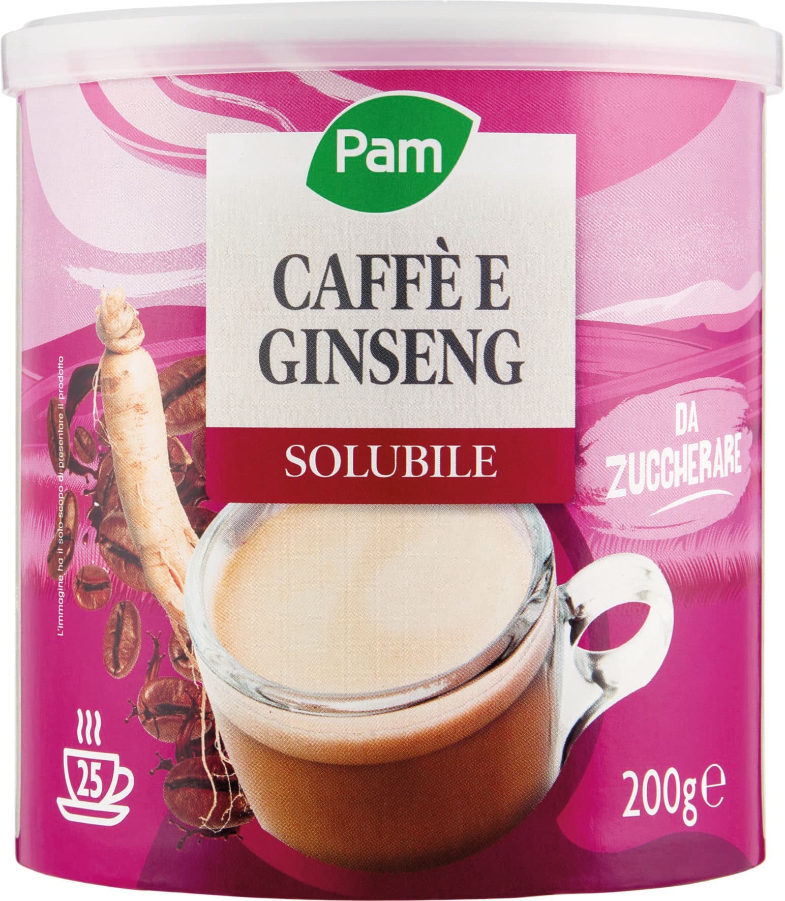 PAM Caffè e Ginseng Solubile 200 g – immagine 2