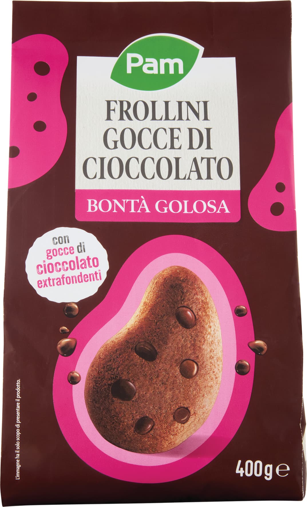 PAM Frollini Gocce di Cioccolato con gocce di cioccolato extrafondenti 400 g – immagine 2