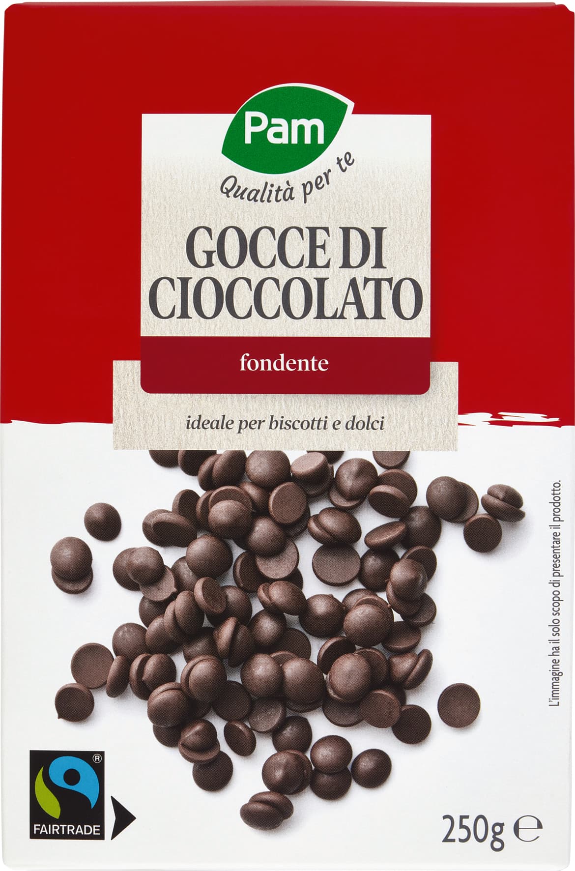 PAM Qualità per te Gocce di Cioccolato fondente 250 g – immagine 2