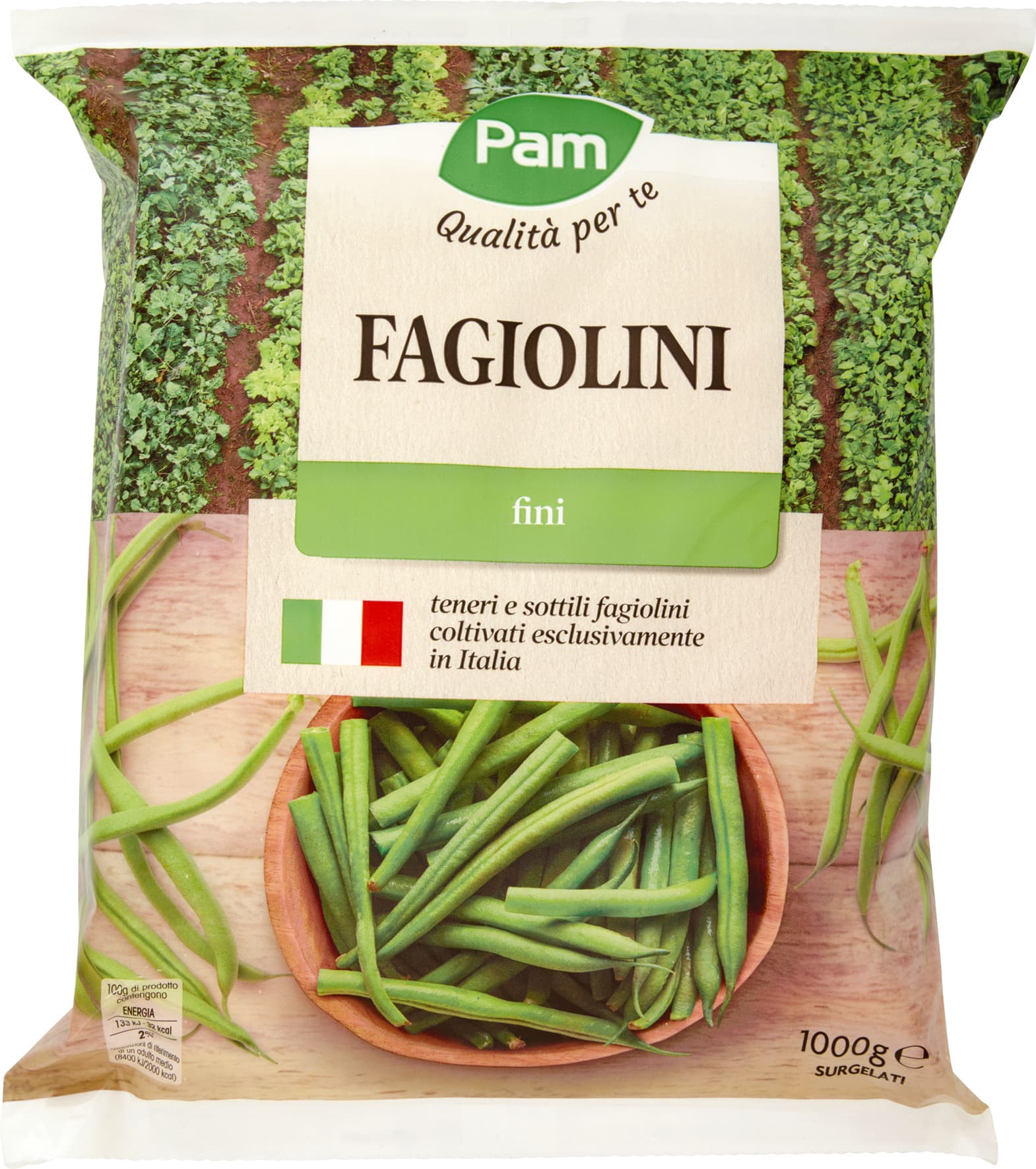 PAM PANORAMA Fagiolini Fini surgelati 1 kg – immagine 2